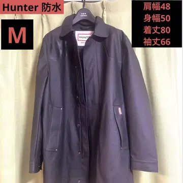 HUNTER 블랙 스텐카라 코트 M