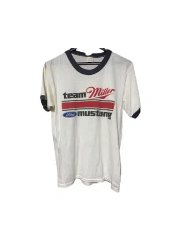 [레어] 70s 링거 티셔츠 팀 Miller 구제 의류