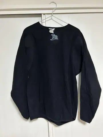 마제스틱 로고 자수 MLB 플리스 야구 블랙 데빌 레이즈