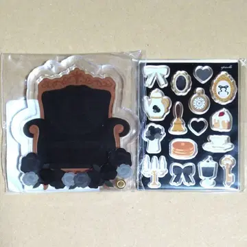 후쿠야 캐릭터 복권 클래시컬 찻집 아크릴 프레임 부품 블랙