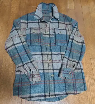ZARA 울 혼방 체크 무늬 셔츠 자켓