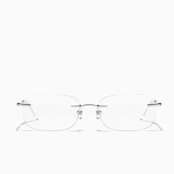 JINS R!M Rimless 무테 안경 실버 도수 없음