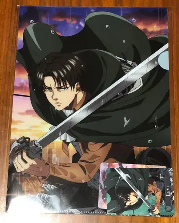 진격의 거인 포토 카드 포함 클리어 파일 리바이