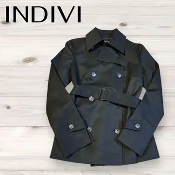 새상품급! INDIVI 숏 트렌치코트
