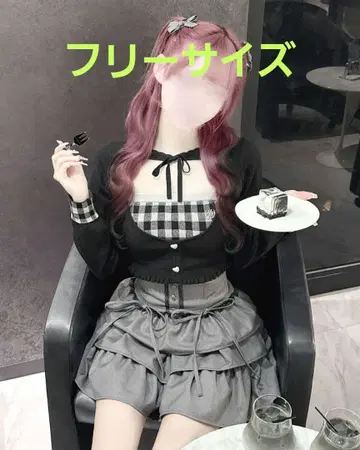 미셸 마카롱 허니 뮤우 깅엄 앙상블 상의 F 프리