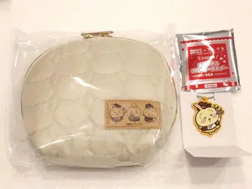 COCO'S 코스 치이카와 (먼작귀) 러버 스트랩 토끼 & 퀼팅풍 파우치