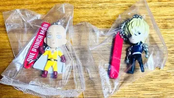 [ 미개봉 ] 원펀맨 피규어 키체인 1 사이타마 제노스 세트