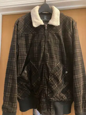 HYSTERIC GLAMOUR 체크 무늬 보아 자켓 Medium