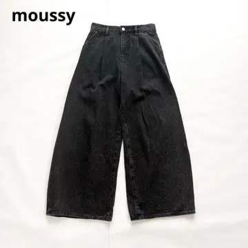 마우지 WAVY TUCK BAGGY 배기 팬츠 블랙 와이드 1