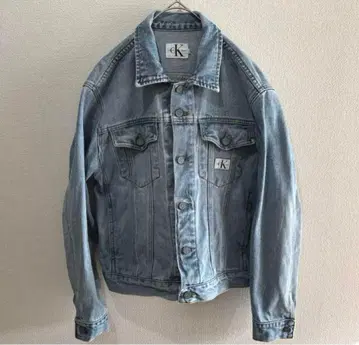 90s USA제 Calvin Klein 데님 자켓 표기 S 실측치수 L