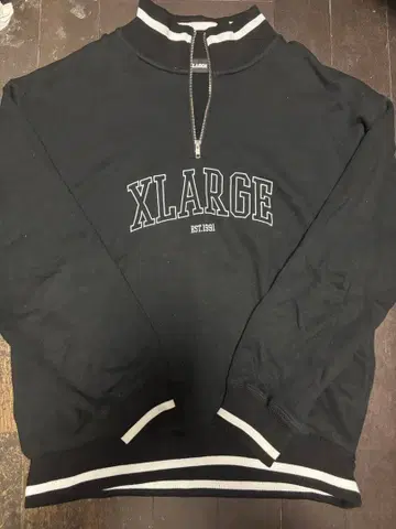 XLARGE 블랙 집업 트레이닝복 XL
