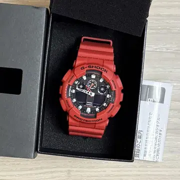 카시오 G-SHOCK GA-100B-4AJF 빨간색