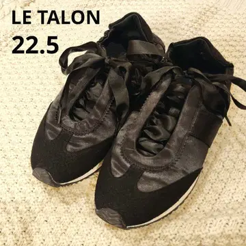LE TALON RIBBON 탈론 리본 스니커즈 22.5 블랙