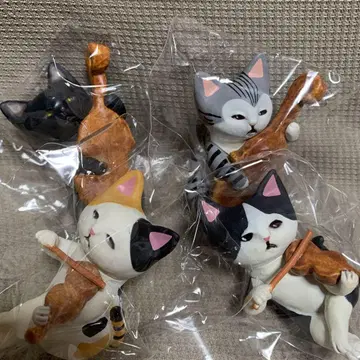 고양이 오케스트라 가챠가챠 4종 세트