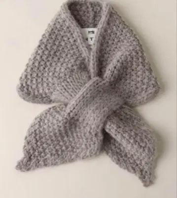 [ HTS / 에이치티에스 ] RICE STITCH LOOP SCARF