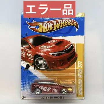 핫휠 SUBARU WRX STI 레드 US 카드 [오류품]
