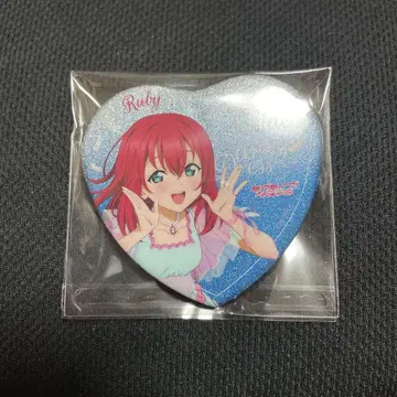 러브 라이브 선샤인 Aqours 바다의 반짝임 캔뱃지 루비