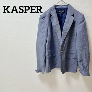 새상품급 KASPER [ 프리 ] 라이트 블루 테일러드 자켓 가을 옷