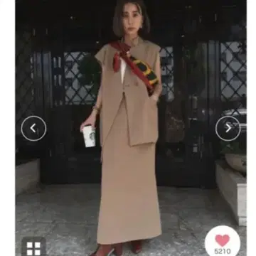 스커트만 OTONA WRAP VEST SET UP DRESS
