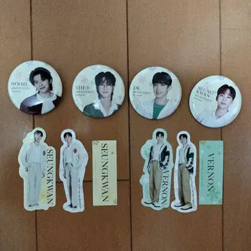 SEVENTEEN 캔뱃지 제일복권 스티커