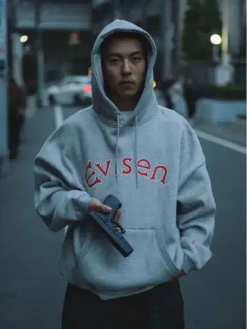 EVISEN 아치 로고 후디