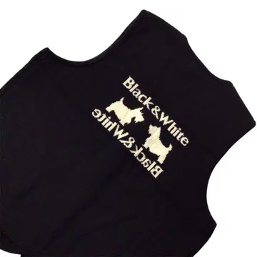 Black&White 블랙 앤 화이트 니트 베스트 블랙 M