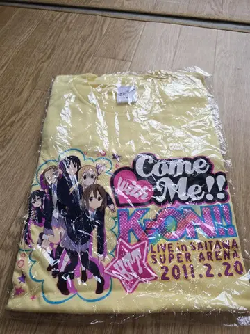 케이온!! Come with Me!! 라이브 T셔츠 미사용