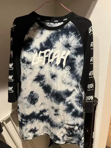 LEFTFISH 타이다이 패턴 T셔츠 7부