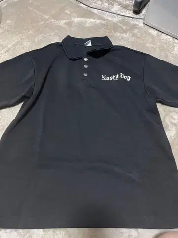 Nasty Dog 블랙 피케 셔츠 L