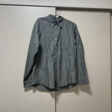 UNITED ARROWS 그레이 버튼 다운 셔츠 M