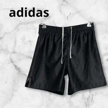 [ adidas ] 숏팬츠 하프 허리밴딩 새틴 원단풍 블랙