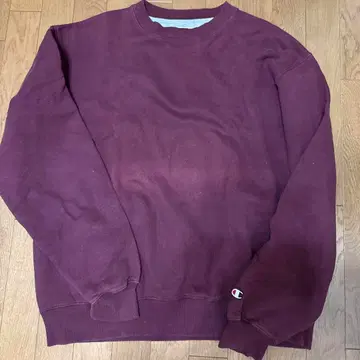 Champion 버건디 크루넥 트레이닝복 L