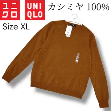 미사용 새상품 유니클로 UNIQLO 캐시미어 100% 스웨터 XL 루즈핏