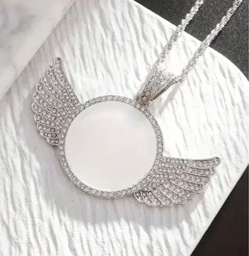 엔젤 천사 목걸이 글리터 체인 60cm 블링블링 기념