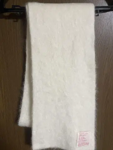 ieefar 캐시미어 100% 머플러 오팔 화이트 M