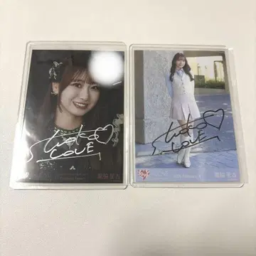 타키와키 쇼코 친필 코멘트 있음 블랙 의상