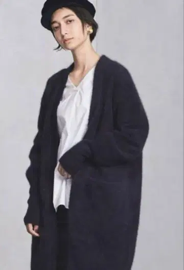 UNITED ARROWS 다크 네이비 롱 가디건