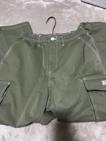 LITTLE36 카고 팬츠 올리브색