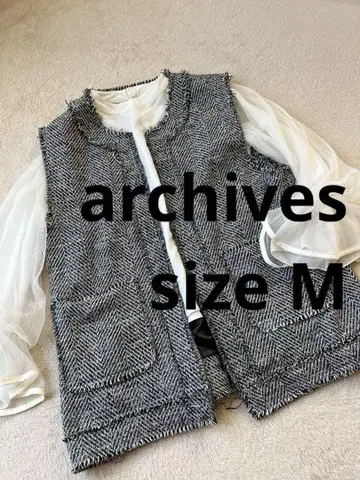archives 아카이브 트위드풍 노카라 베스트 지레 상의 M
