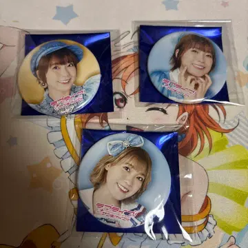 AqoursCLUB 2023 공식 캔뱃지 사이토 슈카 3종 세트