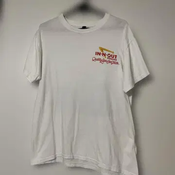 IN N OUT BURGER 티셔츠 백 로고 화이트 M