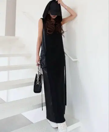 SATIN SWICH 후디 원피스 glamlips