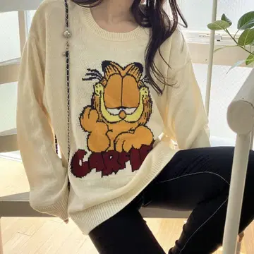 GARFIELD 자카드 니트