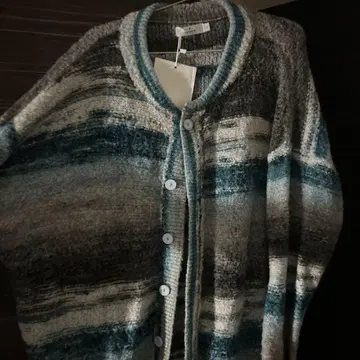 JACOB'S WAREHOUSE 버튼 부착 가디건 L 사이즈
