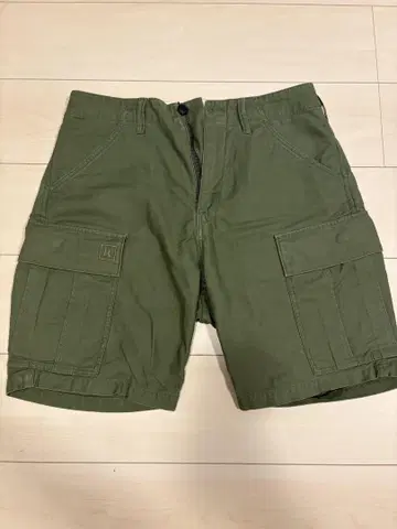 카고 숏팬츠 올리브색 4 포켓