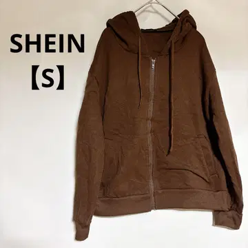 새상품급 SHEIN [ S ] 쉬인 브라운 집업 후드티 속기모 가을 겨울