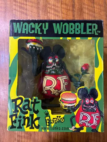 랫핑크 피규어 버거와 장미 Rat Fink 레어