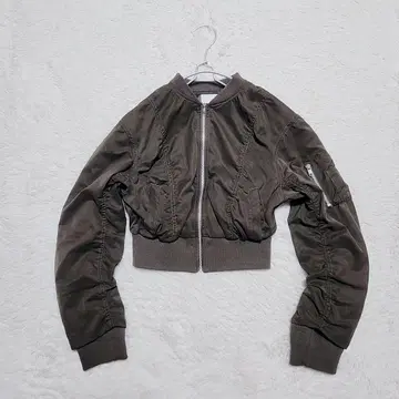 GYDA 제이다 숏 기장 블루종 점퍼 브라운 y2k