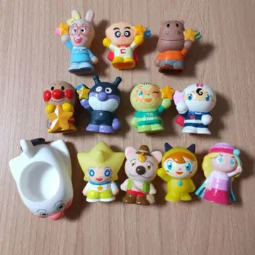 호빵맨 손가락 인형 소프트 비닐 쿠룬 부르부르 비행선 호빵맨 호