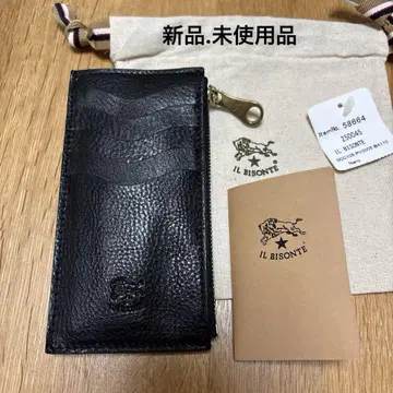 일비종떼 IL BISONTE 가죽 프래그먼트 케이스 카드 케이스